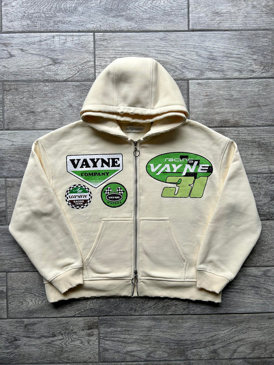 Vayne Racing Motorsport Hoodie - Cream