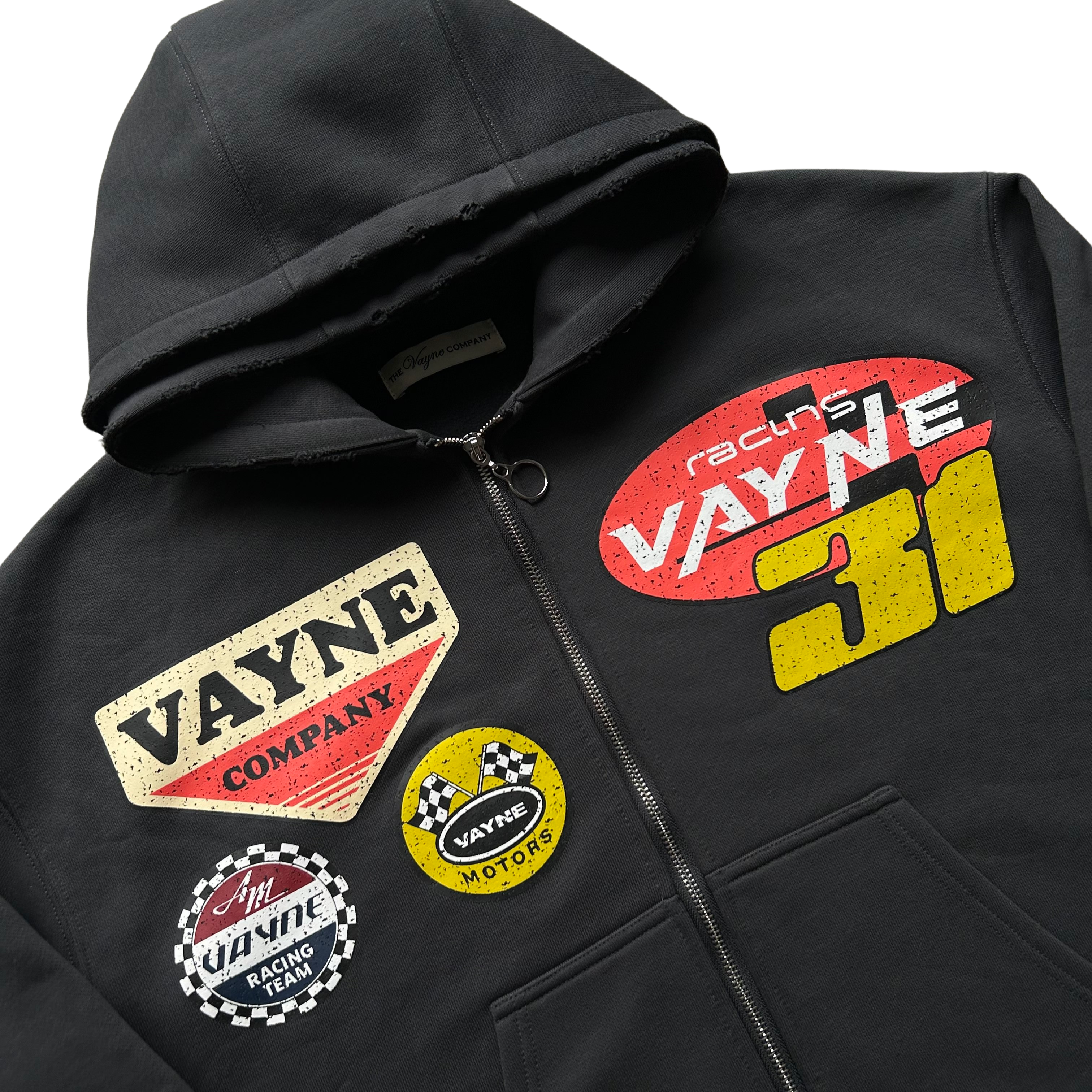 Vayne Racing Motorsport Hoodie - Charcoal