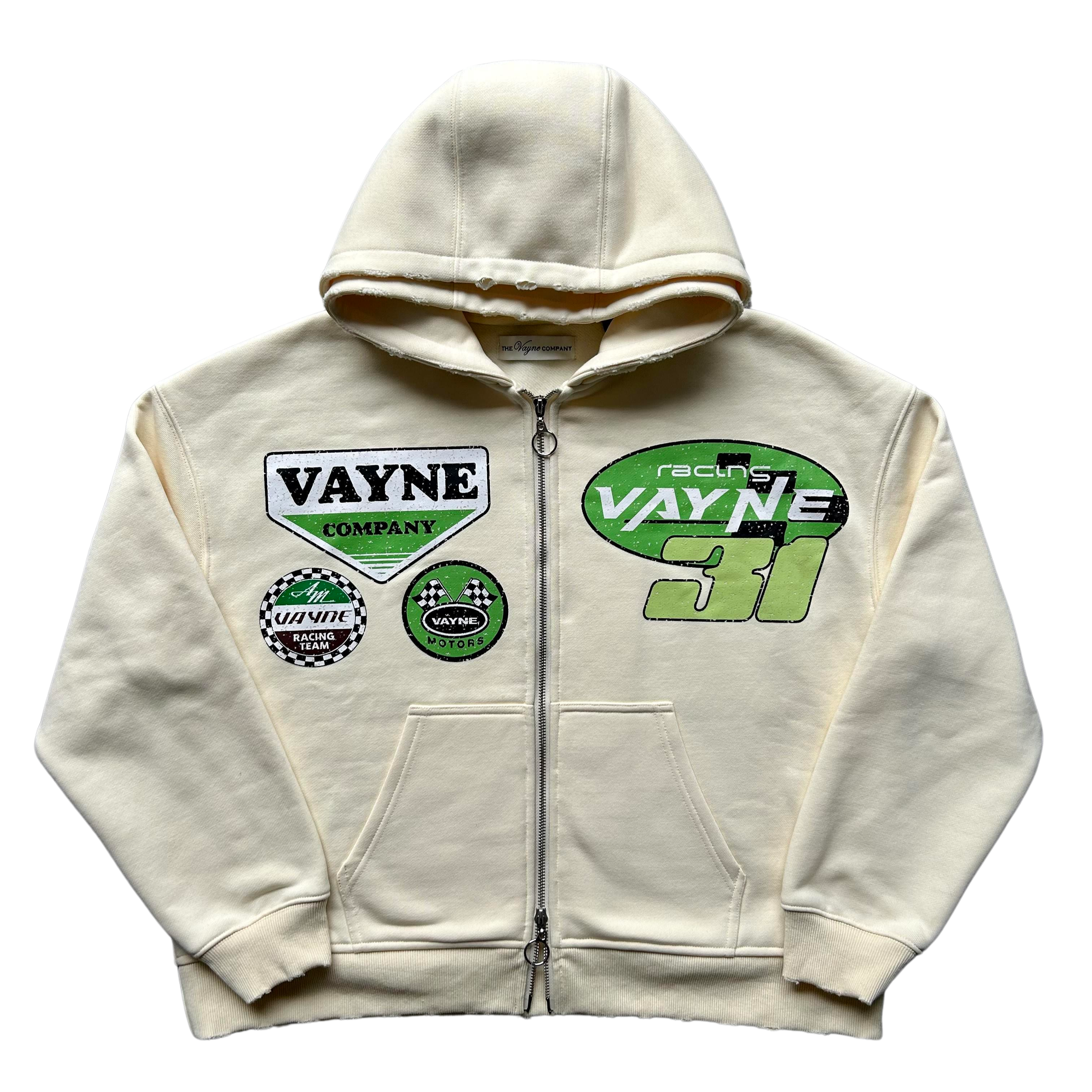 Vayne Racing Motorsport Hoodie - Cream